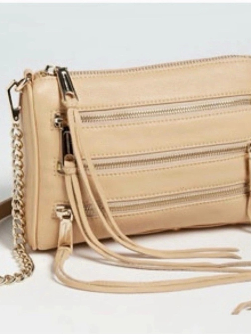 Rebecca Minkoff Mini MAC Crossbody Beige Bag